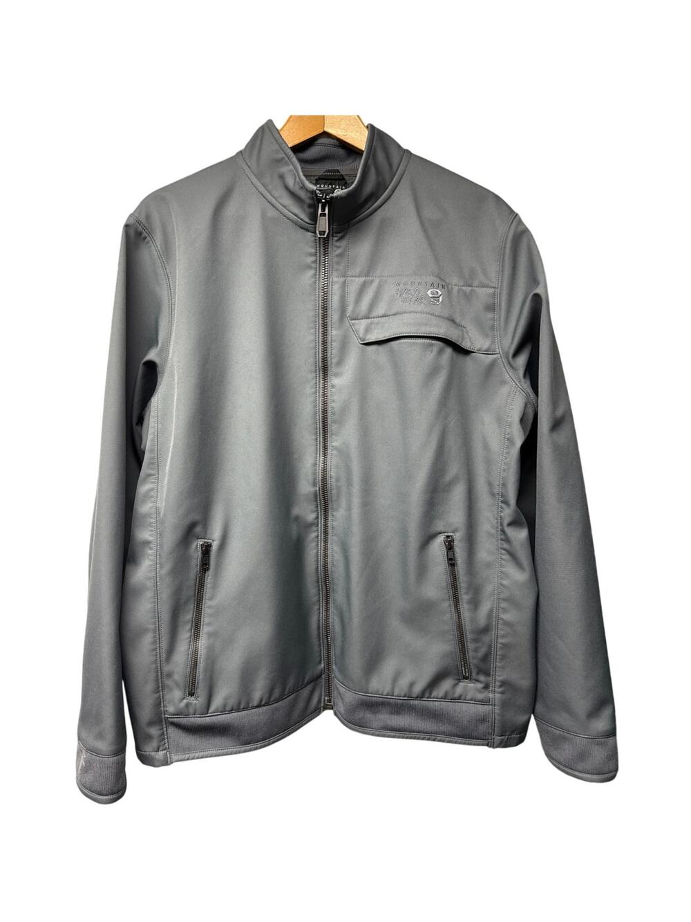 Mountain Hardwear Men’s Size Large Gray Beemer Polyester Soft Shell Jacket